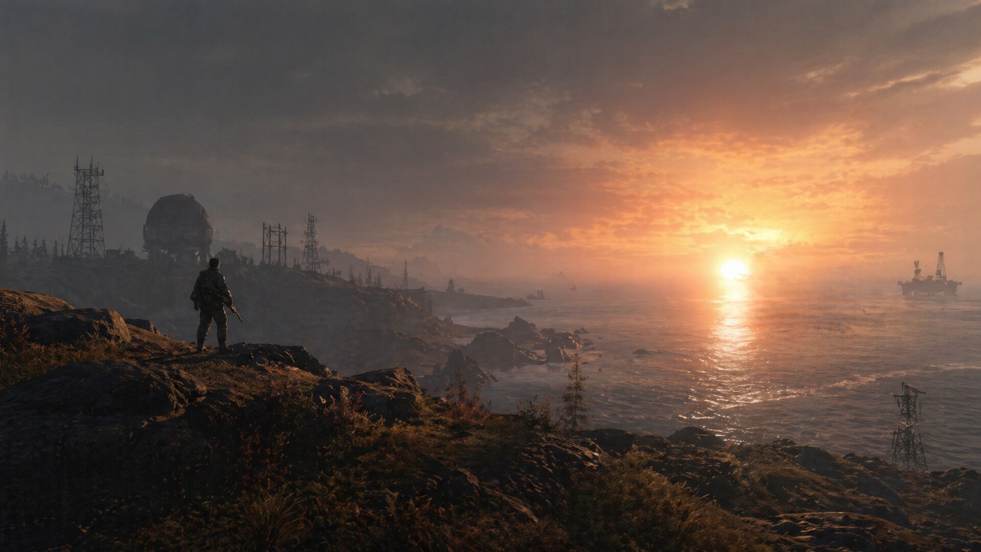 Rust atmospheric landscape